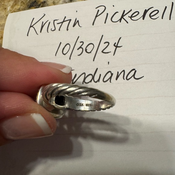 David Yurman black onyx Noblesse ring - Picture 6 of 8